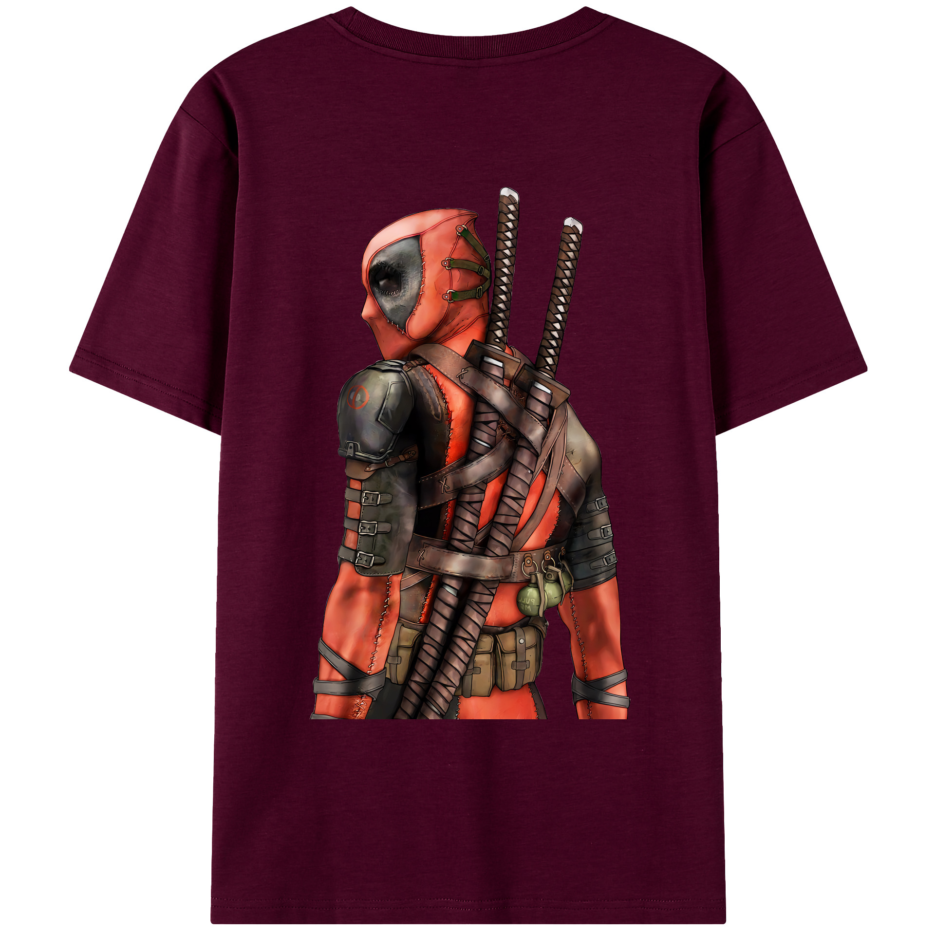 （画像用） Deadpool デッドプール レディース半袖Tシャツ(バックプリント)